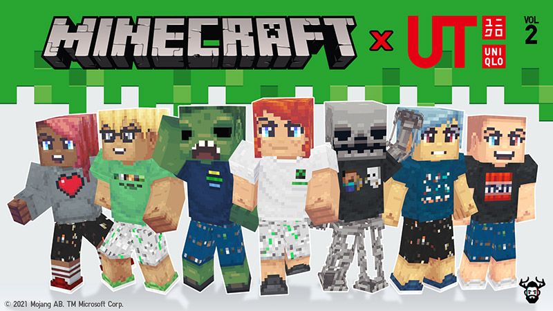 Minecraft x UNIQLO Skins Vol 2 on the Minecraft Marketplace by Mike Gaboury Minecraft x UNIQLO Skins Vol 2 on the Minecraft Marketplace by Mike Gaboury