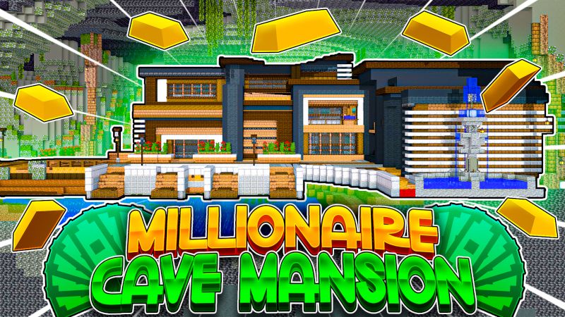 Millionaire Cave Mansion on the Minecraft Marketplace by The Lucky Petals