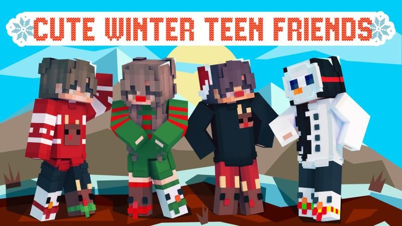 Cute Winter Teen Friends