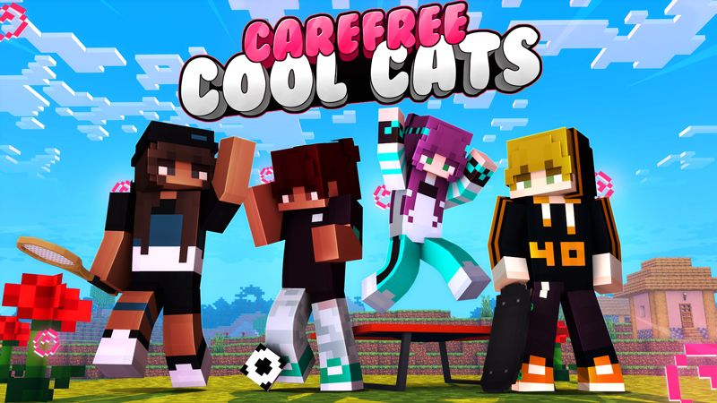Carefree Cool Cats on the Minecraft Marketplace by Giggle Block Studios