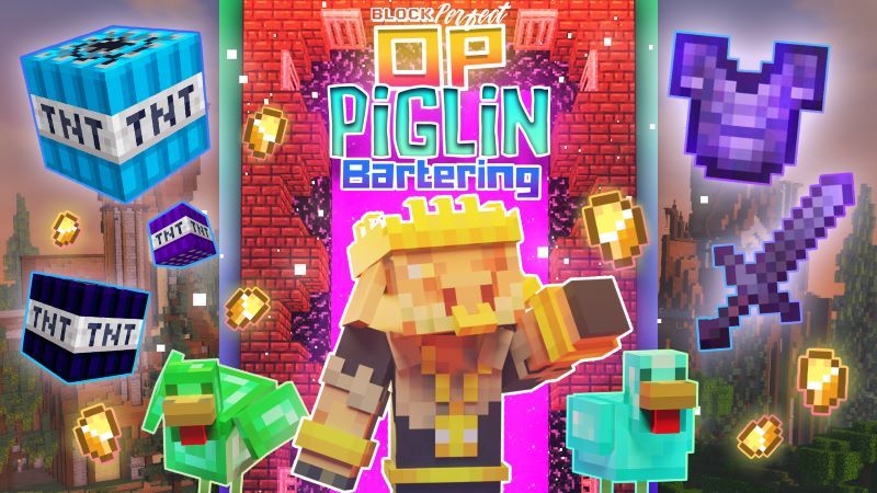 OP Piglin Bartering on the Minecraft Marketplace by Block Perfect Studios OP Piglin Bartering on the Minecraft Marketplace by Block Perfect Studios