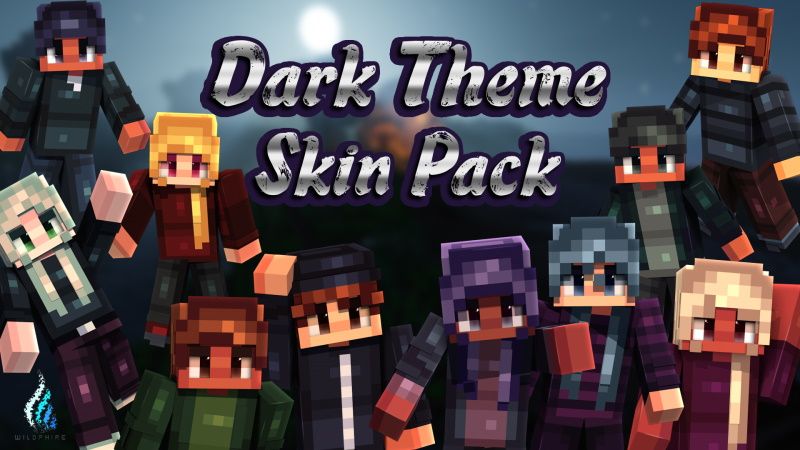 Dark Theme Skin Pack on the Minecraft Marketplace by WildPhire Dark Theme Skin Pack on the Minecraft Marketplace by WildPhire
