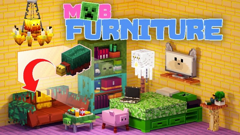 Mob Furniture on the Minecraft Marketplace by Blockworks Mob Furniture on the Minecraft Marketplace by Blockworks