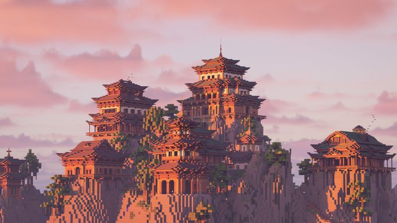 Japanese Mountain Village on the Minecraft Marketplace by 5 Frame Studios
