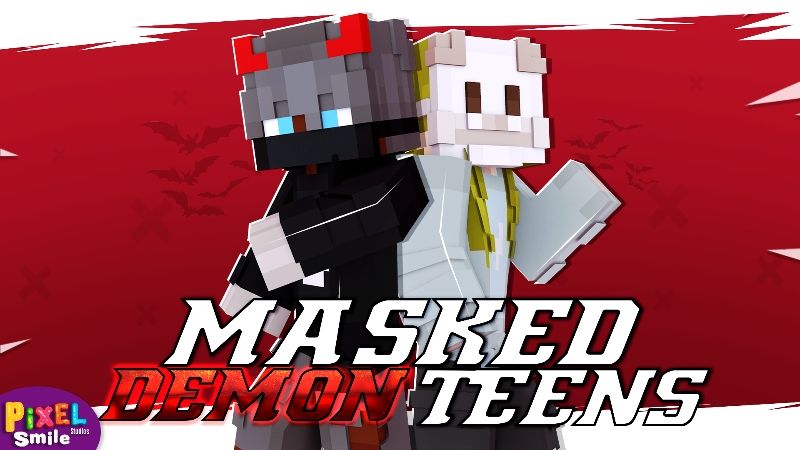 Masked Demon Teens on the Minecraft Marketplace by Pixel Smile Studios Masked Demon Teens on the Minecraft Marketplace by Pixel Smile Studios