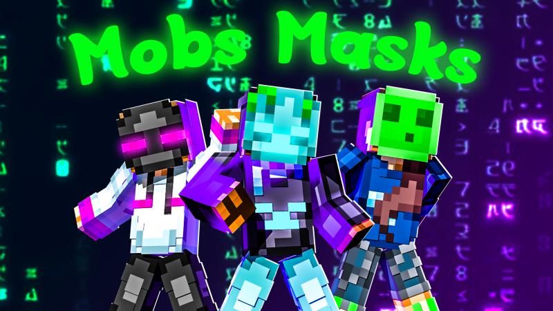 Mob Masks on the Minecraft Marketplace by Podcrash Mob Masks on the Minecraft Marketplace by Podcrash