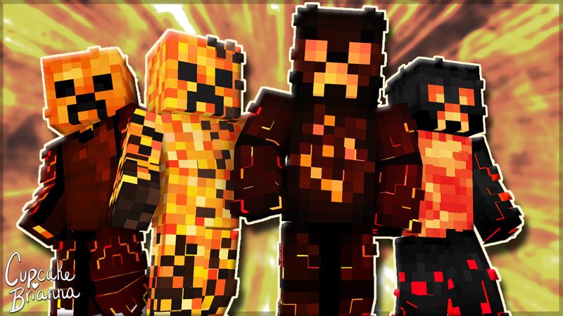 Lava Creepers Skin Pack on the Minecraft Marketplace by CupcakeBrianna