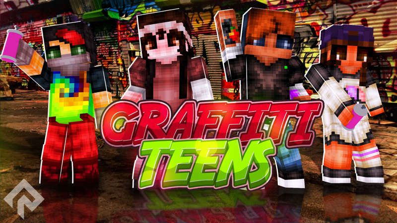 Graffiti Teens on the Minecraft Marketplace by RareLoot Graffiti Teens on the Minecraft Marketplace by RareLoot