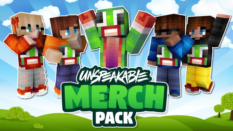 UnspeakableGaming Merch Pack on the Minecraft Marketplace by FireGames