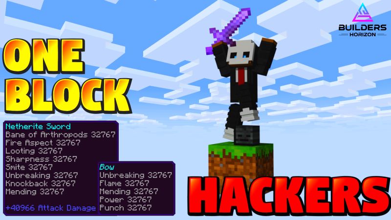 One Block Hackers on the Minecraft Marketplace by Builders Horizon One Block Hackers on the Minecraft Marketplace by Builders Horizon