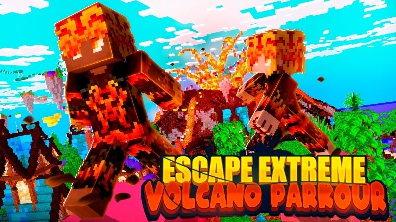 Escape Extreme Volcano Parkour on the Minecraft Marketplace by Giggle Block Studios
