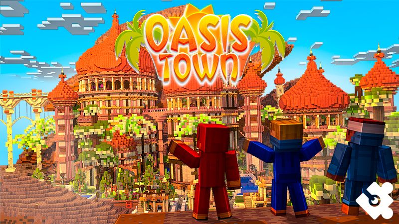 Oasis Town on the Minecraft Marketplace by Cynosia Oasis Town on the Minecraft Marketplace by Cynosia