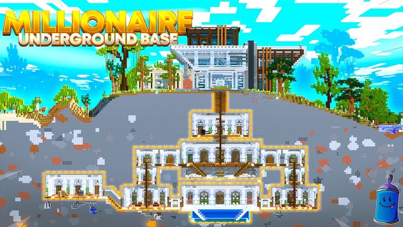 Millionaire Underground Base on the Minecraft Marketplace by Street Studios Millionaire Underground Base on the Minecraft Marketplace by Street Studios