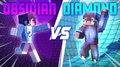 Obsidian VS Diamond on the Minecraft Marketplace by Cubed Creations