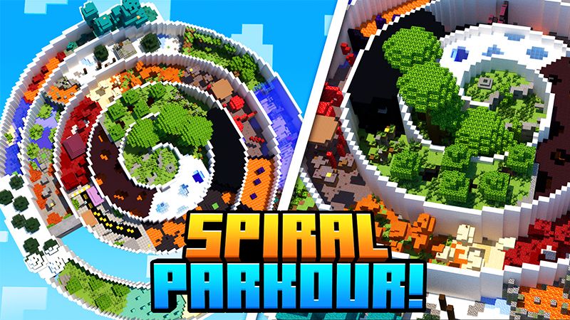 Spiral Parkour on the Minecraft Marketplace by Diluvian