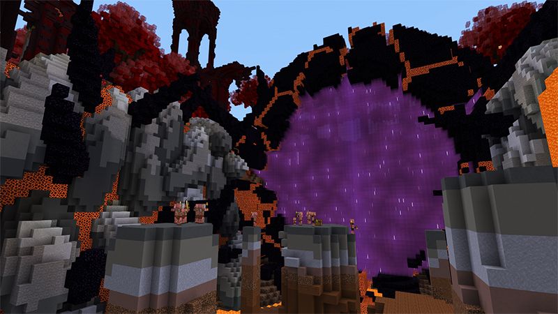 Nether Village by Gearblocks