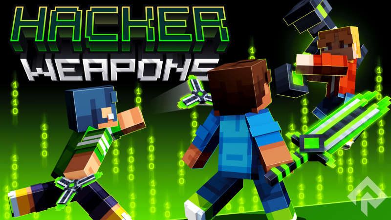 Hacker Weapons on the Minecraft Marketplace by RareLoot Hacker Weapons on the Minecraft Marketplace by RareLoot
