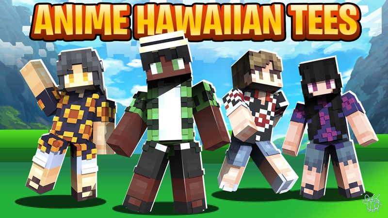 Anime Hawaiian Tees on the Minecraft Marketplace by Blu Shutter Bug Anime Hawaiian Tees on the Minecraft Marketplace by Blu Shutter Bug
