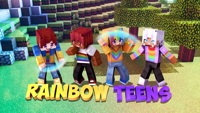 Rainbow Teens on the Minecraft Marketplace by Dark Lab Creations Rainbow Teens on the Minecraft Marketplace by Dark Lab Creations