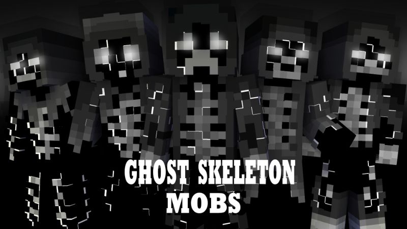 Ghost Skeleton Mobs on the Minecraft Marketplace by Pixelationz Studios