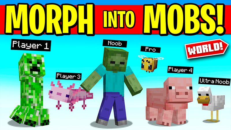 MORPH INTO MOBS on the Minecraft Marketplace by Pickaxe Studios MORPH INTO MOBS on the Minecraft Marketplace by Pickaxe Studios