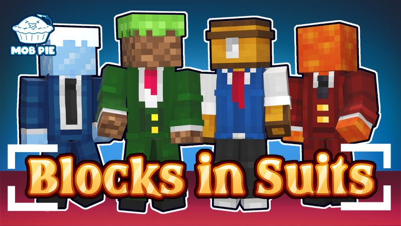 Blocks in Suits on the Minecraft Marketplace by Mob Pie