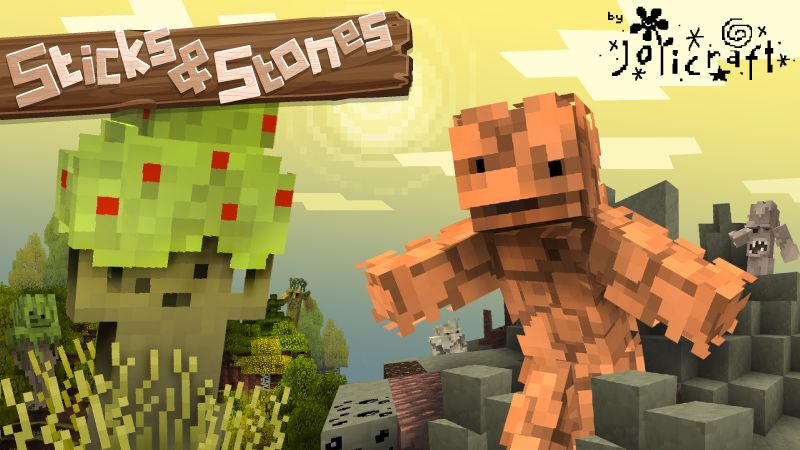 Jolicrafts Sticks and Stones on the Minecraft Marketplace by Jolicraft Jolicrafts Sticks and Stones on the Minecraft Marketplace by Jolicraft