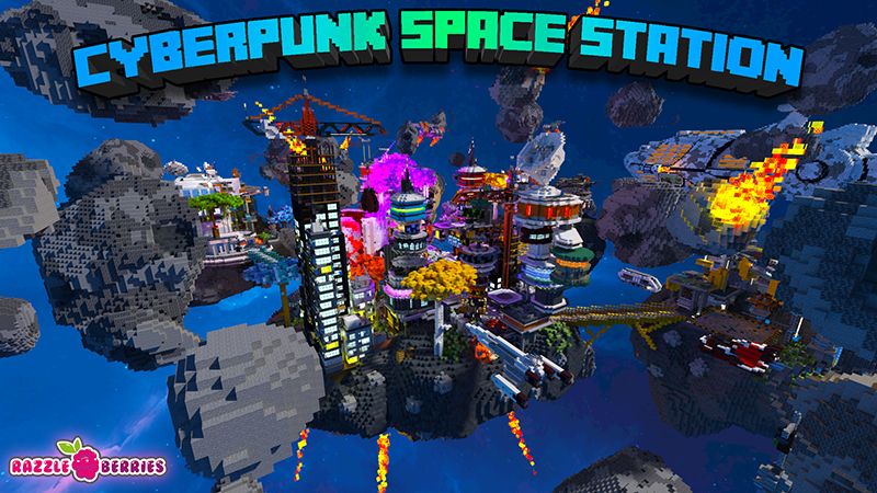 Cyberpunk Space Station on the Minecraft Marketplace by Razzleberries