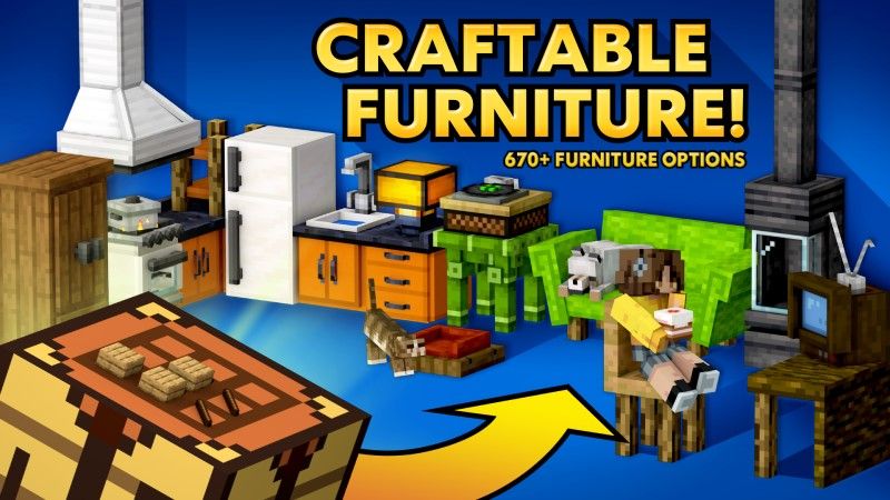 Craftable Furniture on the Minecraft Marketplace by Shapescape Craftable Furniture on the Minecraft Marketplace by Shapescape