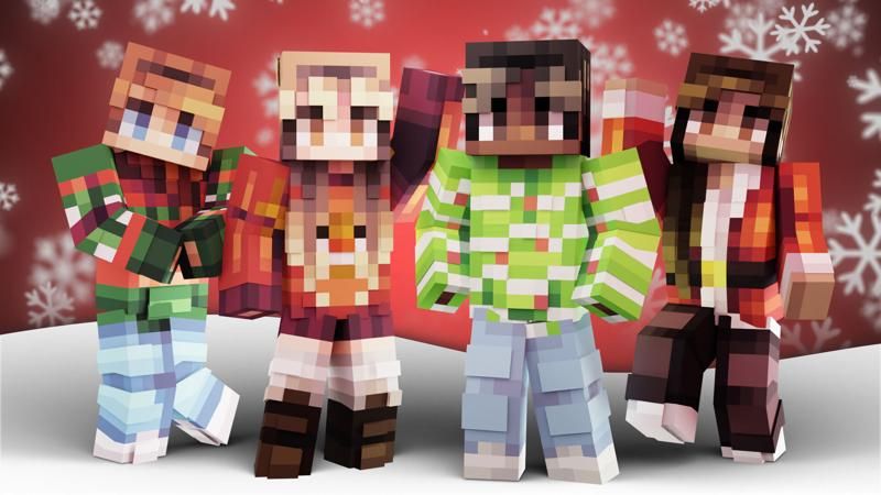 Festive sweaters on the Minecraft Marketplace by FTB