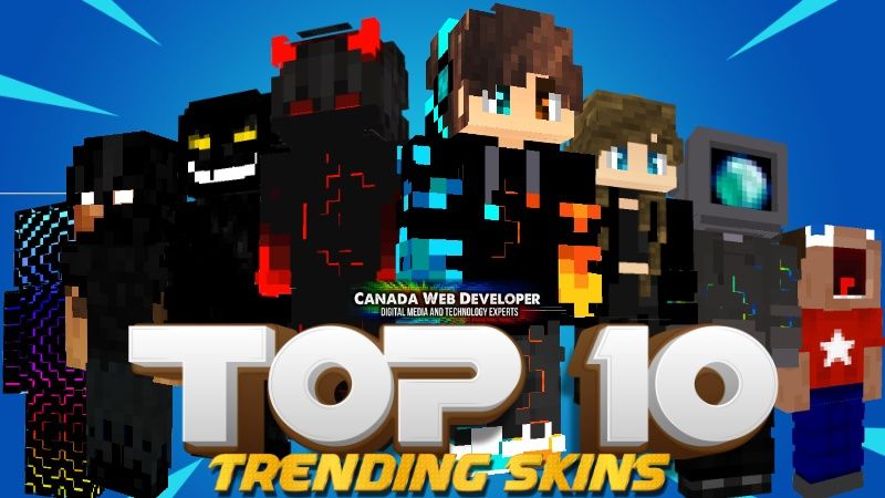 10 Trending Minecraft Skins! 