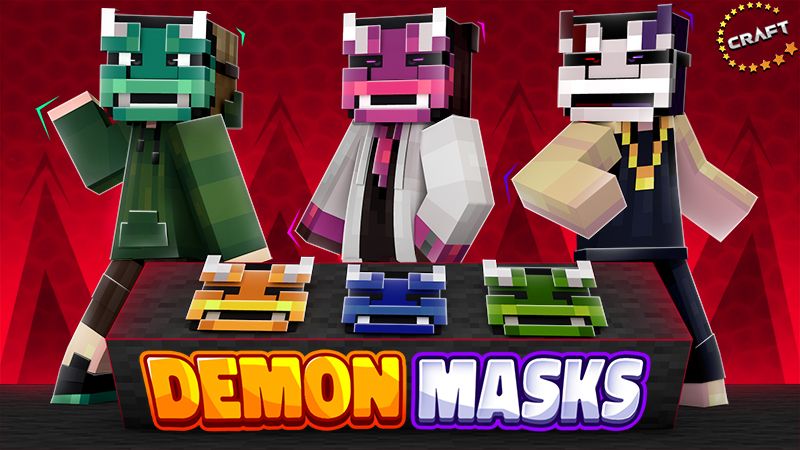 Demon Masks on the Minecraft Marketplace by The Craft Stars Demon Masks on the Minecraft Marketplace by The Craft Stars