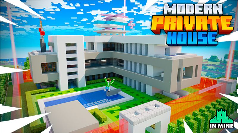 Modern Private House on the Minecraft Marketplace by In Mine Modern Private House on the Minecraft Marketplace by In Mine