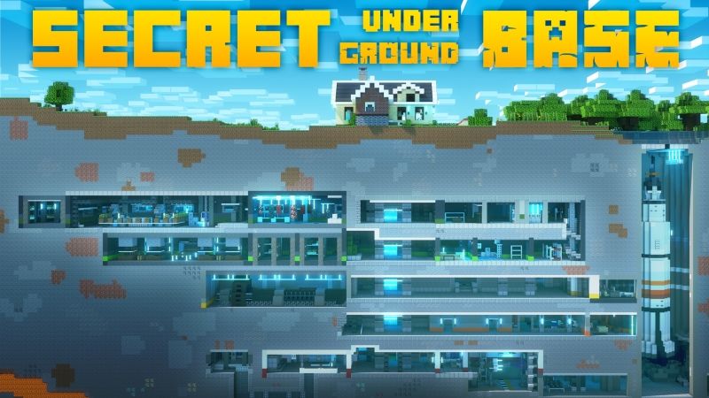 Secret Underground Base on the Minecraft Marketplace by Cubed Creations Secret Underground Base on the Minecraft Marketplace by Cubed Creations