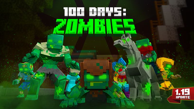 100 Days Zombies on the Minecraft Marketplace by Kubo Studios