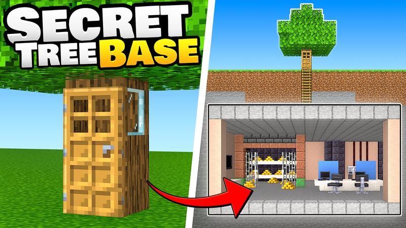Secret Tree Base on the Minecraft Marketplace by Cubed Creations