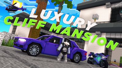Luxury Cliff Mansion on the Minecraft Marketplace by Cypress Games