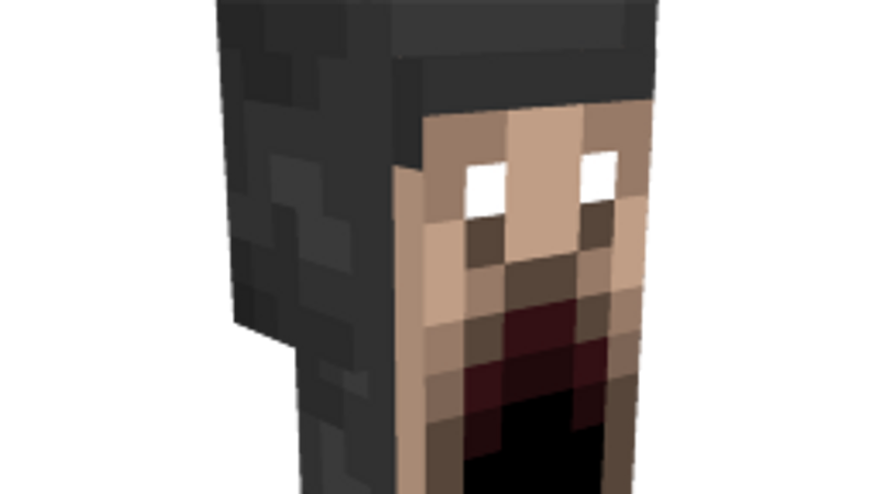 Scary Head Black on the Minecraft Marketplace by Shapescape