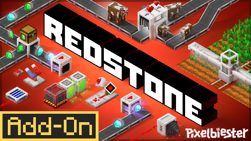 Redstone AddOn on the Minecraft Marketplace by Pixelbiester