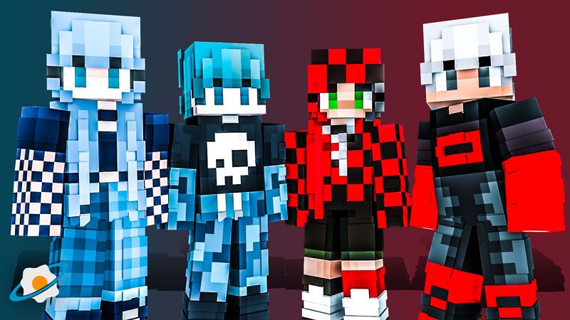 Red Vs Blue Fashion on the Minecraft Marketplace by NovaEGG