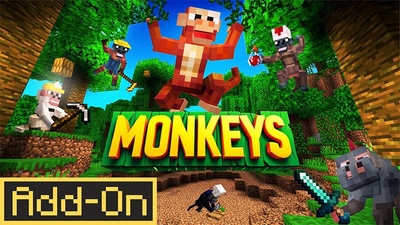 Monkeys AddOn on the Minecraft Marketplace by Hog5kull