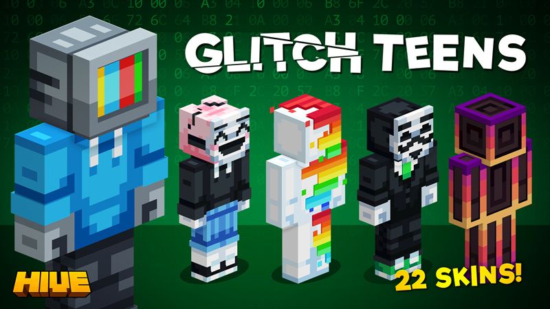 Glitch Teens on the Minecraft Marketplace by The Hive Glitch Teens on the Minecraft Marketplace by The Hive