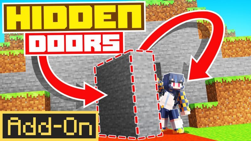 Hidden Doors AddOn on the Minecraft Marketplace by Meraki