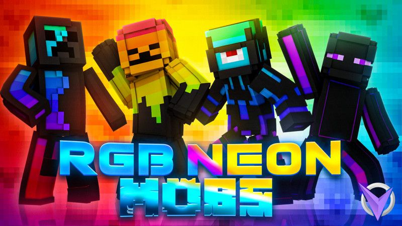 RGB Neon Mobs on the Minecraft Marketplace by Team Visionary