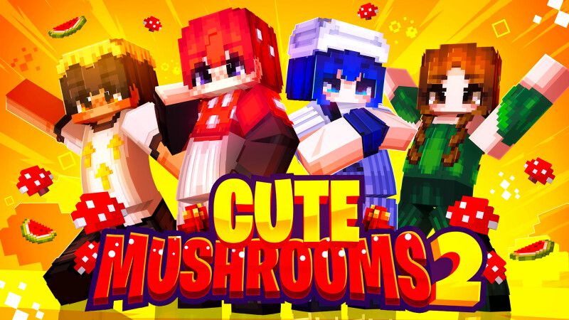 Cute Mushrooms 2 on the Minecraft Marketplace by CrackedCubes Cute Mushrooms 2 on the Minecraft Marketplace by CrackedCubes