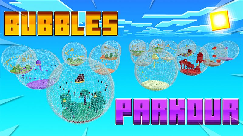 Bubbles Parkour on the Minecraft Marketplace by Pickaxe Studios