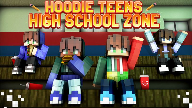 Hoodie Teens High School Zone on the Minecraft Marketplace by Giggle Block Studios