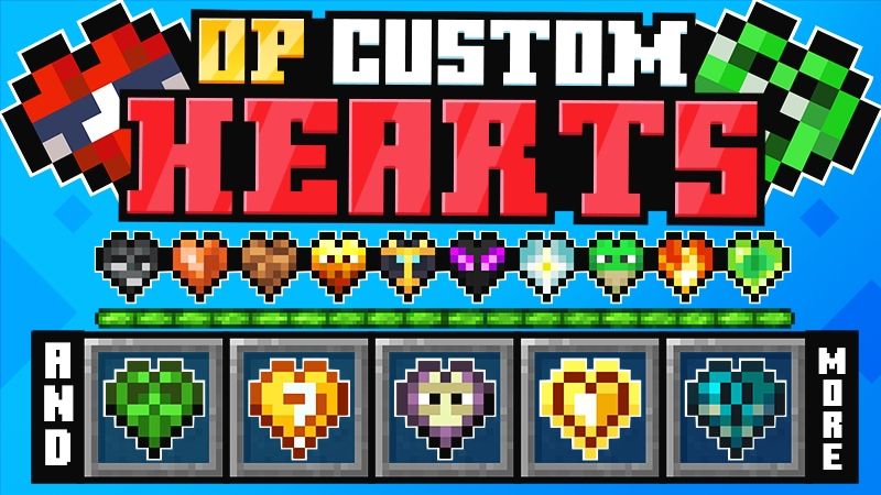 OP CUSTOM HEARTS on the Minecraft Marketplace by Kubo Studios