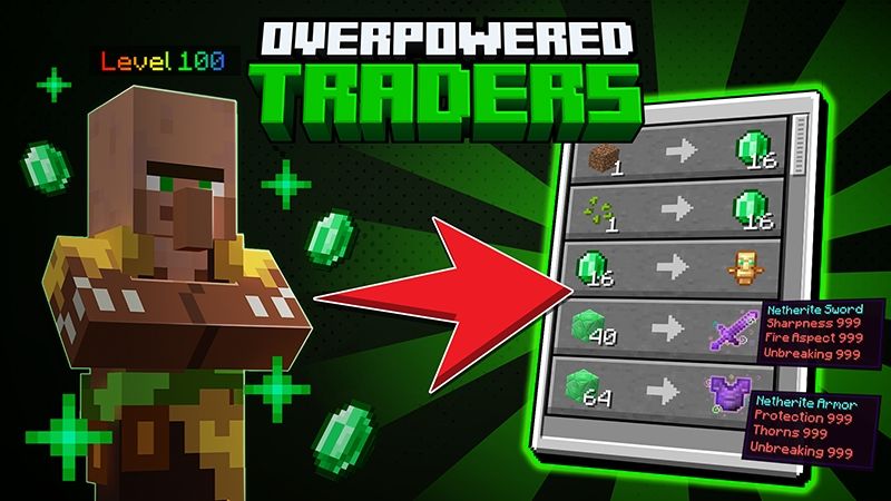 Overpowered Traders on the Minecraft Marketplace by Kubo Studios