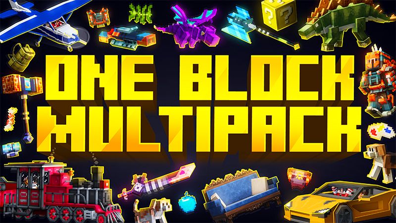 ONE BLOCK MULTIPACK on the Minecraft Marketplace by Kreatik Studios ONE BLOCK MULTIPACK on the Minecraft Marketplace by Kreatik Studios